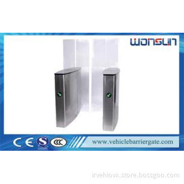 RS232 Connector Flap Barrier Gate , Retractable Waist High